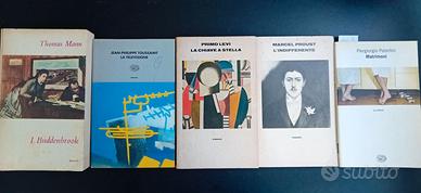 Lotto 5 libri narrativa edizione Einaudi