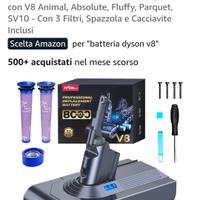 dyson v8 batteria di ricambio (nuovo)