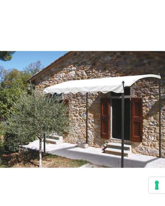 Pergola 3x2 m con telo beige