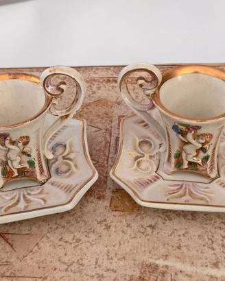 Set da caffe ceramiche di capodimonte