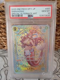 carta One piece shiraoshi SP PSA10