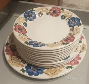 Richard Ginori Piatti Decorati a Mano 1970 
