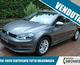 VW Golf 1.6 TDI 110 CV 2016 CERTIFICATA PERMUTE