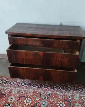 CASSETTIERE IN NOCE EBANO