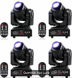 4 quattro teste mobili 150 Watt l'una  dj 