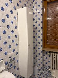 Mobile bagno armadietto portaoggetti bianco 160x20