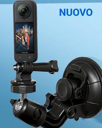 supporto con ventosa per insta360 x5 x4 x3 x2 