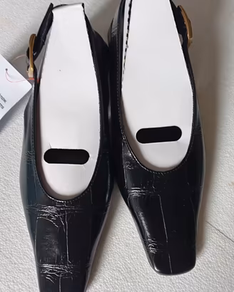 Scarpe nuove ASOS nere con cinturino n.36