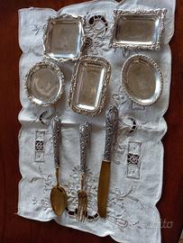 Piattini silver plate e posate argento