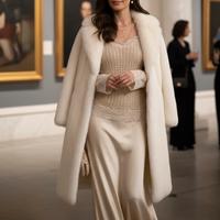 Maglione a maglia Coquette con pizzo e maniche 3/4