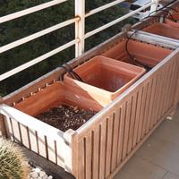 fioriere in legno balau