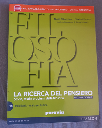 Abbagnano, Fornero, Manuale Filosofia 1B, Paravia