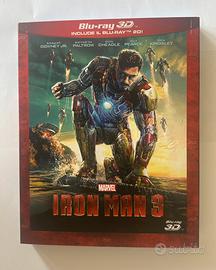 BLU RAY IRON MAN 3 VERSIONE 3D E 2D MARVEL