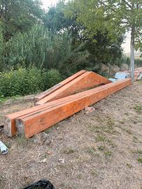 Capriata struttura in legno per tetto 6 metri
