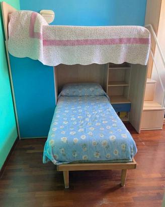 Camera con letto a castello