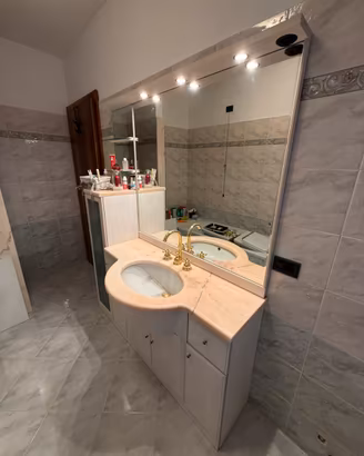 Mobile bagno in Marmo Rosa Portogallo completo