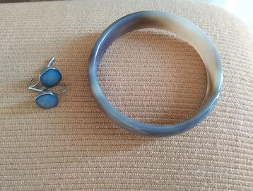 Parure bracciale più orecchini