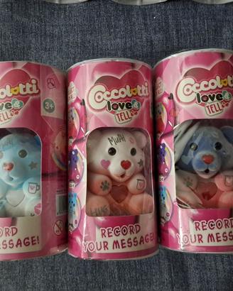 TRE NUOVI COCCOLOTTI LOVE TELLE  COLORI DIVERSI