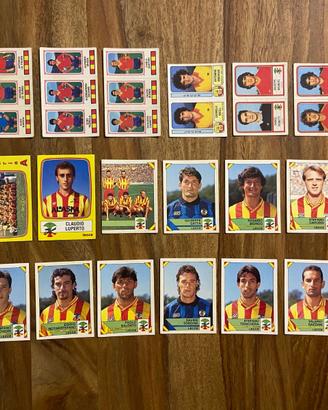 Lotto 46 figurine calciatori panini Lecce Varie