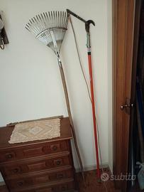 svettatoio e rastrello a aventaglio