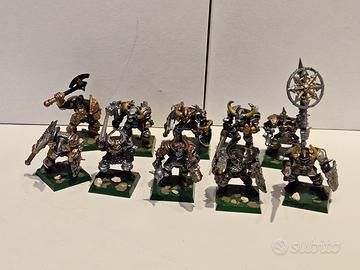10 Guerrieri Caos Plastica - Warhammer Old/Fantasy