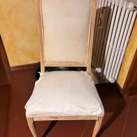 Sedie vintage legno decapato