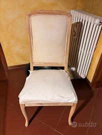 Sedie vintage legno decapato
