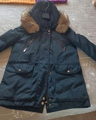 Parka invernale da donna di colore nero