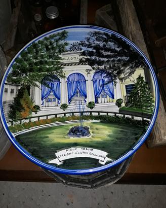 Piatto ceramica faenza silvestrini terme di riolo