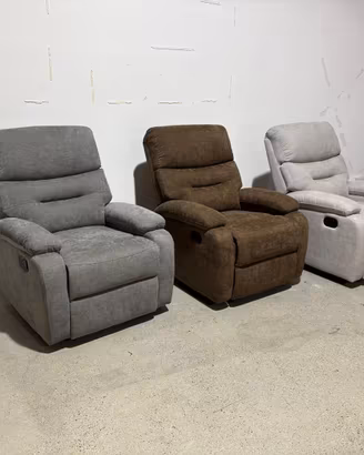 poltrona relax manuale 3 colori parigi