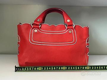 Borsa Vintage CELINE Boogie Bag Rosso Corallo
