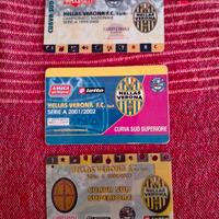 Abbonamenti Hellas Verona Serie A B '99 '01 '02