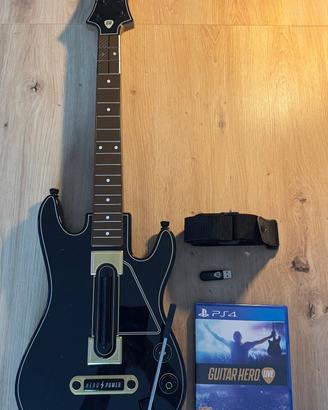 Chitarra Guitar Hero LIVE + Gioco PS4 - Completa c