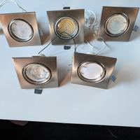 faretti a incasso 5 compresi di lampada dir