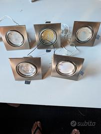 faretti a incasso 5 compresi di lampada dir