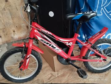 bici bambino taglia 14