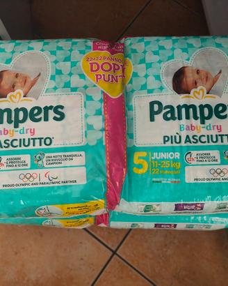 Pannolini Pampers Baby Dry Taglia 5