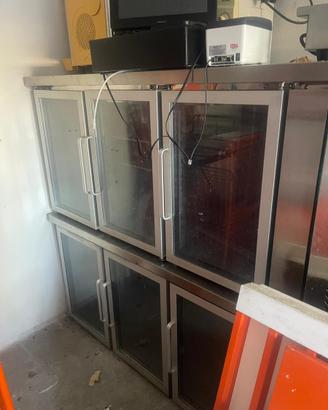 2 frigo a tre ante per bar o gelateria