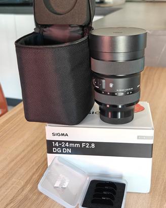 Sigma 14-24mm f 2.8 art per Sony FE +filtri Haida 