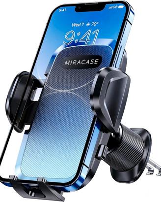 Porta Cellulare Auto Doppio Gancio Ultra Stabile
