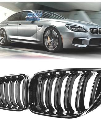 GRIGLIE BMW SERIE 6 F06 F12 F13 LOOK M6 NERO LUCID