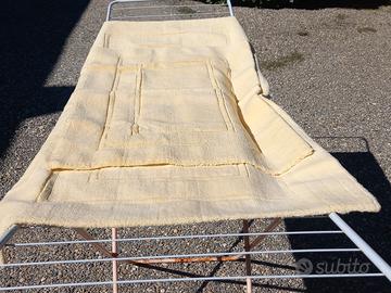 2 tappeti in cotone giallo made in Italy 