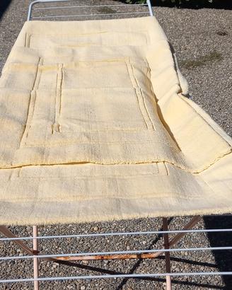 2 tappeti in cotone giallo made in Italy 