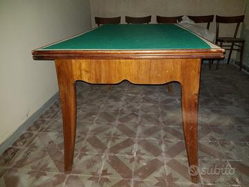 Tavolo, sedie e tavolino anni '40/'50