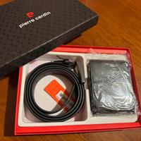 Portafogli e cintura in pelle Pierre Cardin