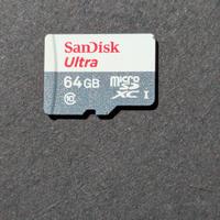 microSD sandisk 64 giga danneggiata