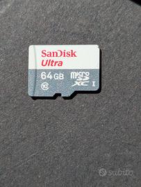 microSD sandisk 64 giga danneggiata