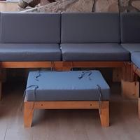 Set divano da giardino 7 posti