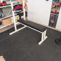 panca piana con rack