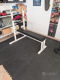 panca piana con rack